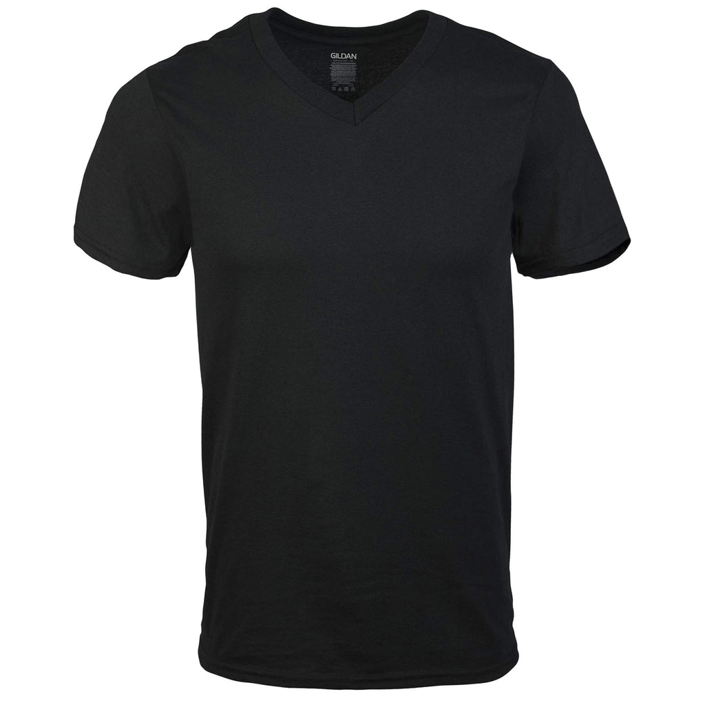 Gildan Herren T-Shirts mit V-Ausschnitt, Multipack, Stil G1103 Unterwäsche, 5 Stück, XXL (5er Pack)